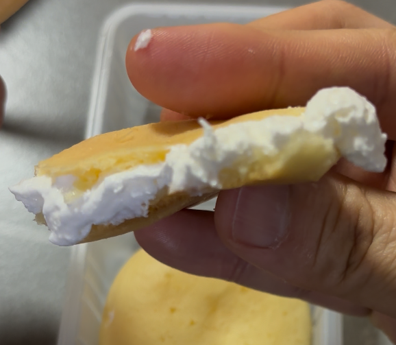 빵 안의 크림내용물