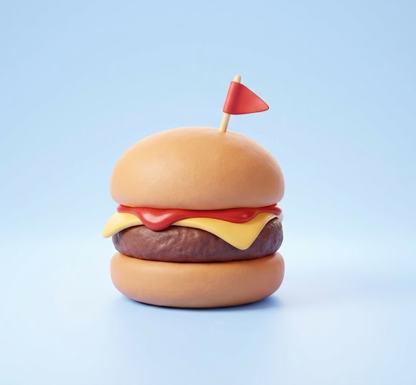 명조)더블포크버거