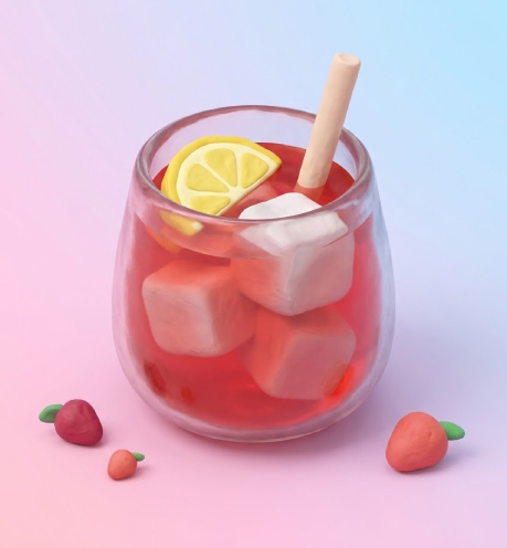 그린키위 콕콕 딸키스무디